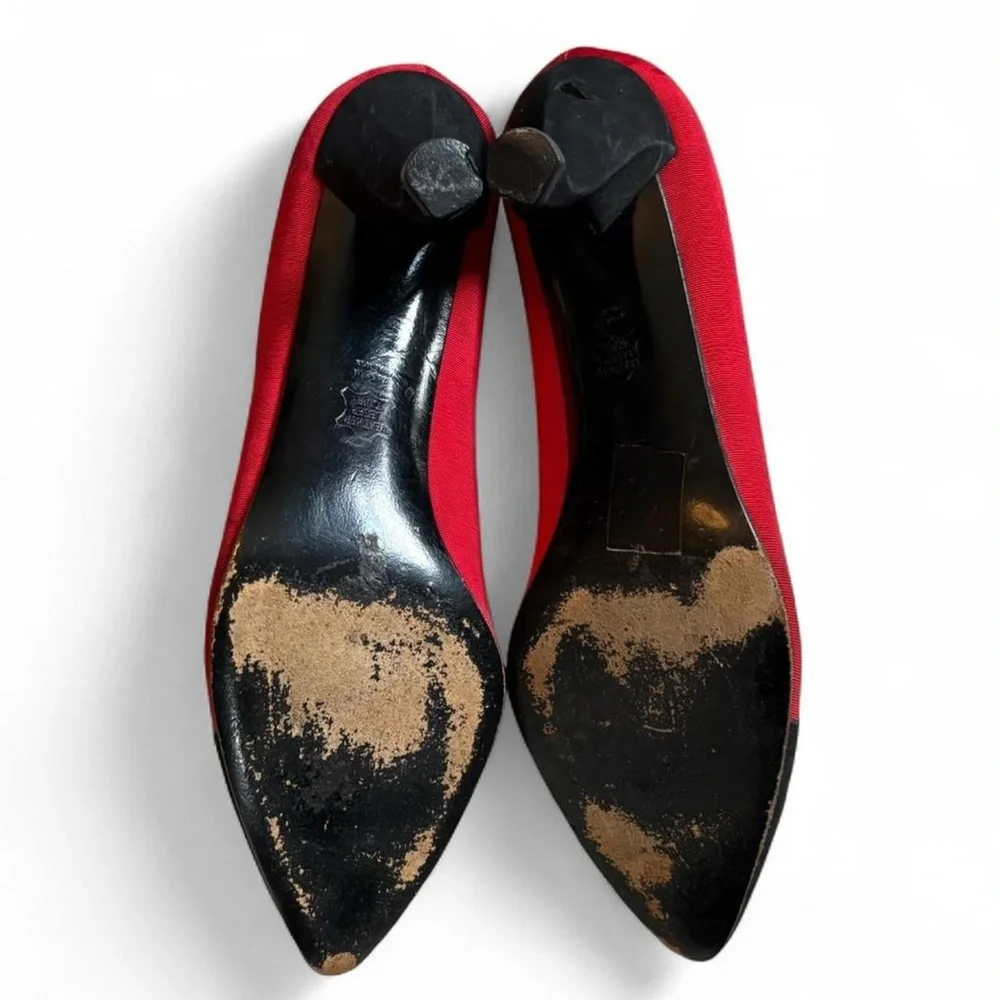 Vintage Karl Lagerfeld luxury line funky heels - Picture 5 of 6